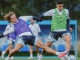Con casi todo a disposición, la Selección Argentina se entrenó en Ezeiza